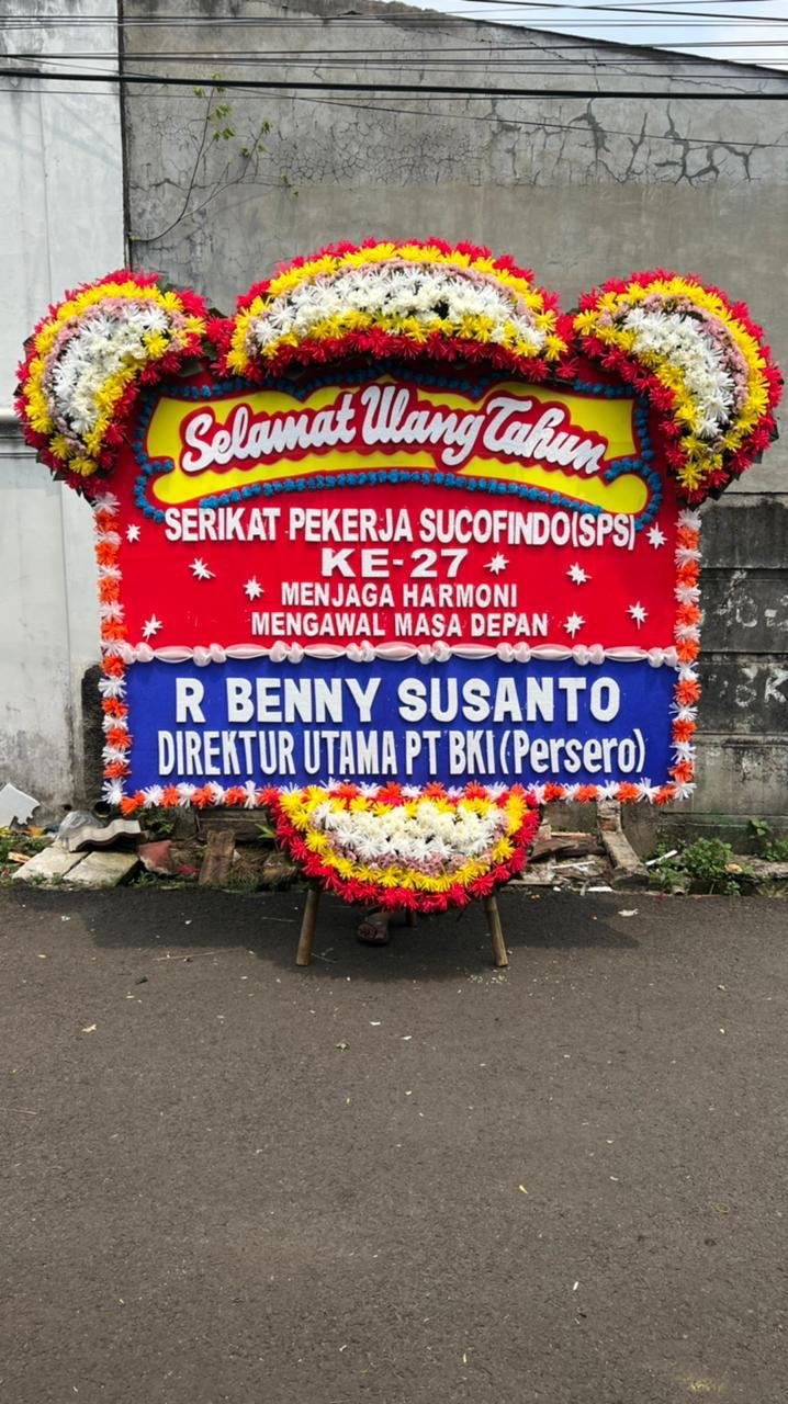 Karangan bunga selamat sukses Tambun untuk grand opening